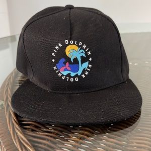 Black pink dolphin snapback